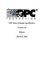 OPC Data eXchange Specification Version 1.0