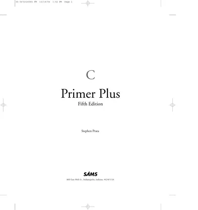 C Primer Plus, Fifth Edition