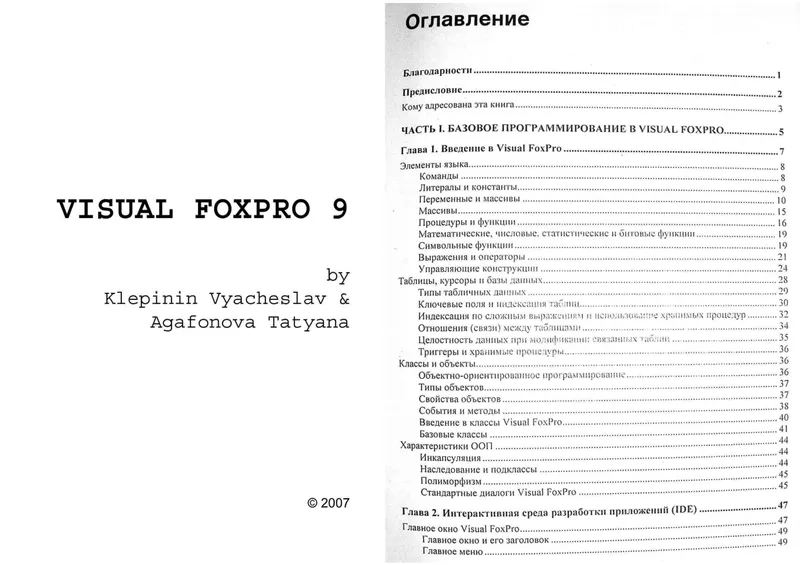 Visual Foxpro 9 - Klepinin, Agafonova (Part 1)